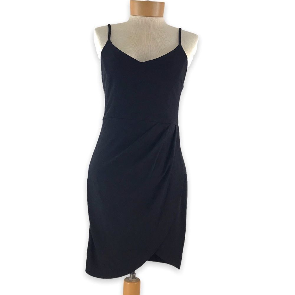 Zalalus Womens M Spaghetti Strap Little Black Dress Party Cocktail Closet Staple